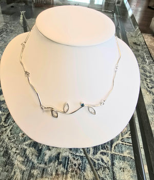 Arabesque London Blue Topaz Necklace