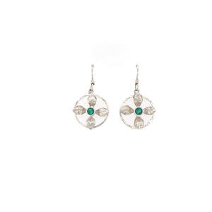 Wheel of Life Earring - Emeralds